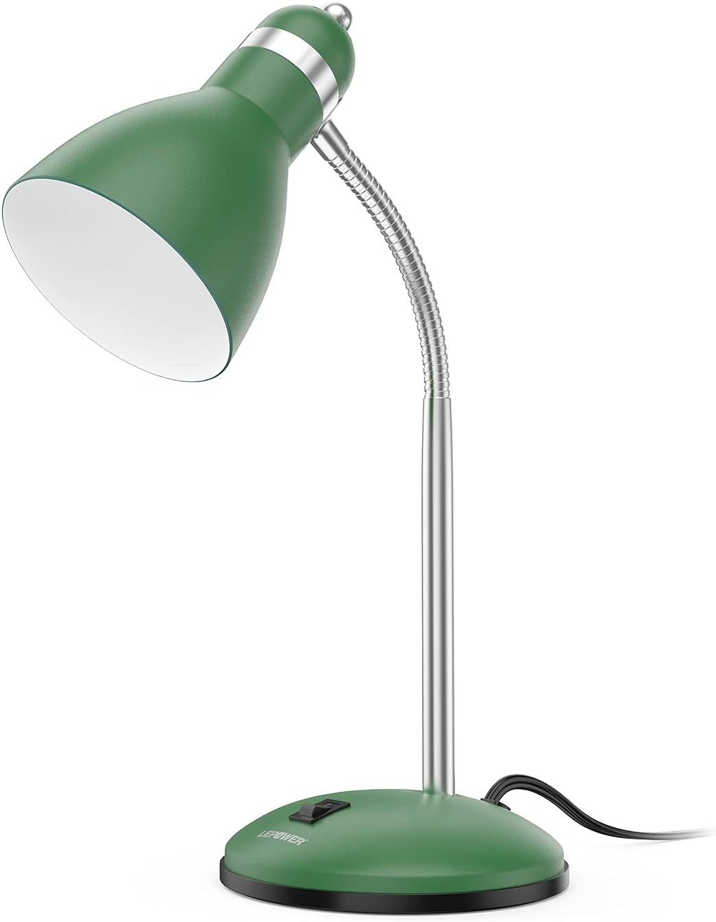 Metal Desk Lamp with Flexible Gooseneck Eye Caring Study Light