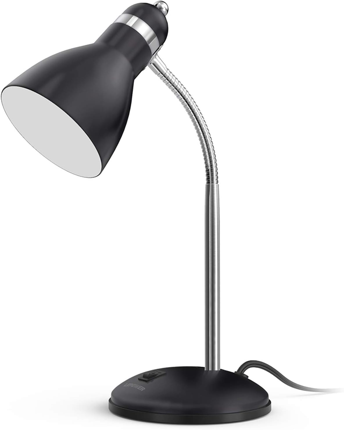 Metal Desk Lamp with Flexible Gooseneck Eye Caring Study Light