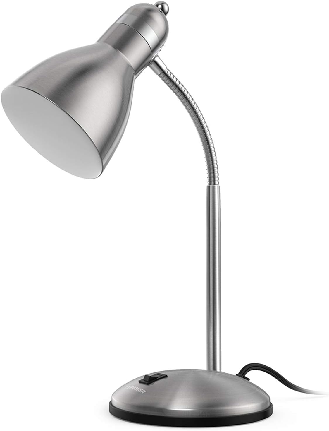 Metal Desk Lamp with Flexible Gooseneck Eye Caring Study Light