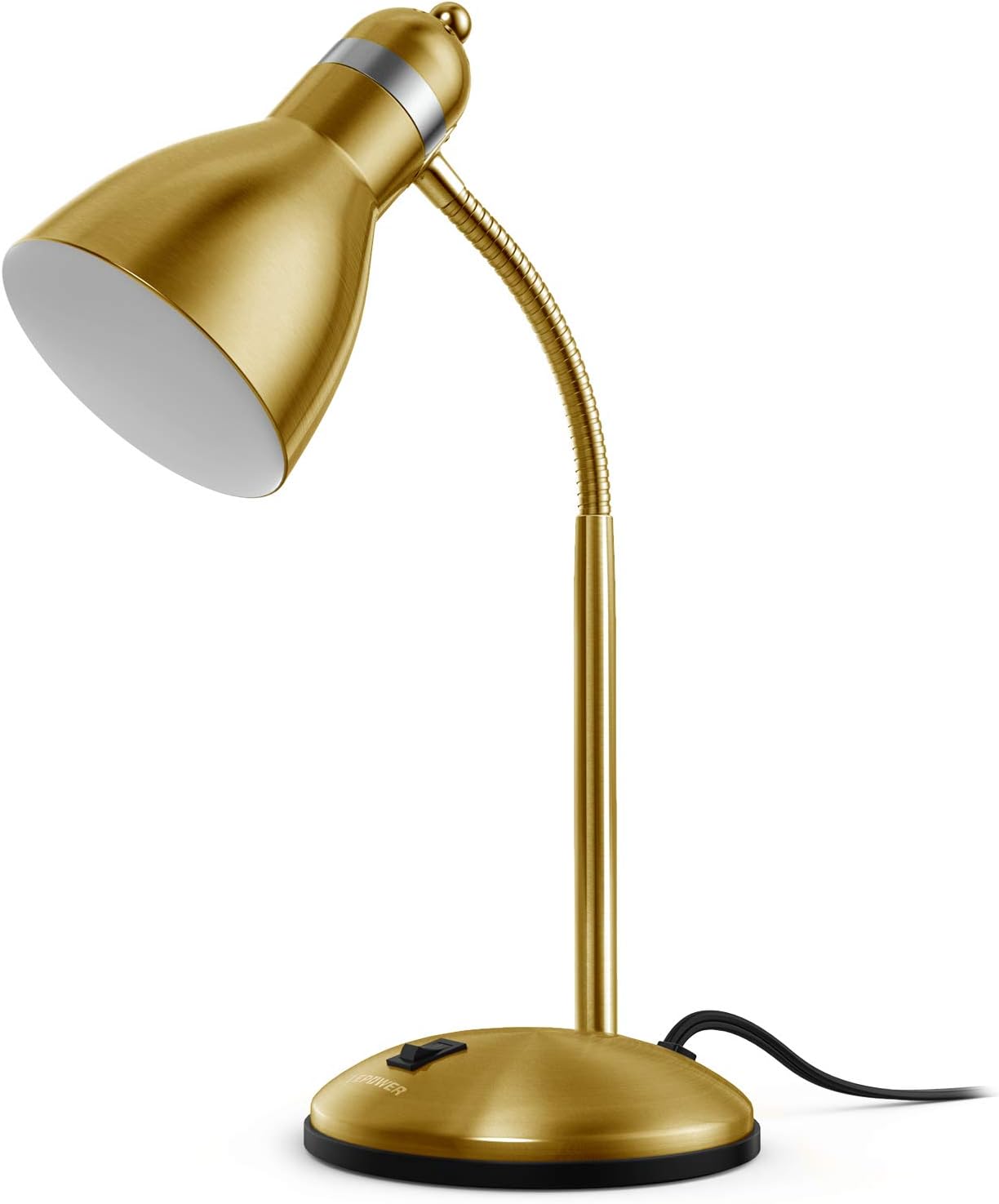 Metal Desk Lamp with Flexible Gooseneck Eye Caring Study Light