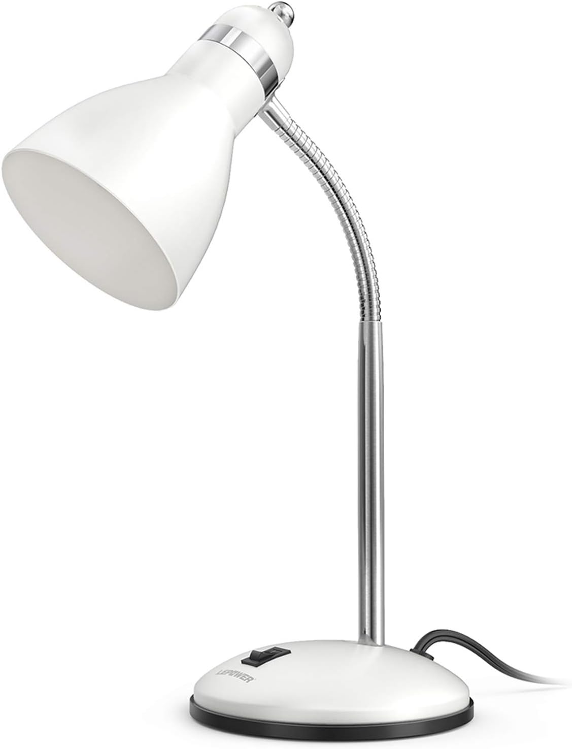 Metal Desk Lamp with Flexible Gooseneck Eye Caring Study Light